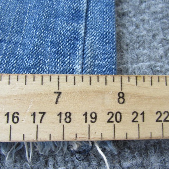 Smoke Rise Shorts Mens 40 Blue Distressed Patchwork Paint Splatter Denim Frayed - Picture 11 of 13